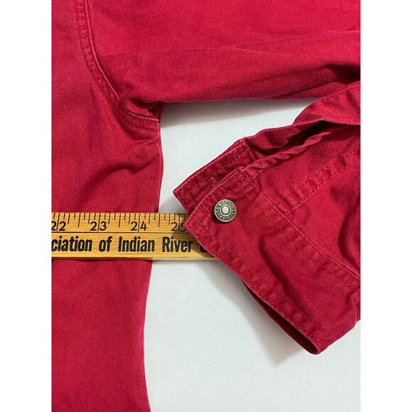 Vintage Levi’s Red Tab Shirt – Men’s Large, Red Button-Up, Long Sleeve, 90s/Y2K - Picture 7 of 11